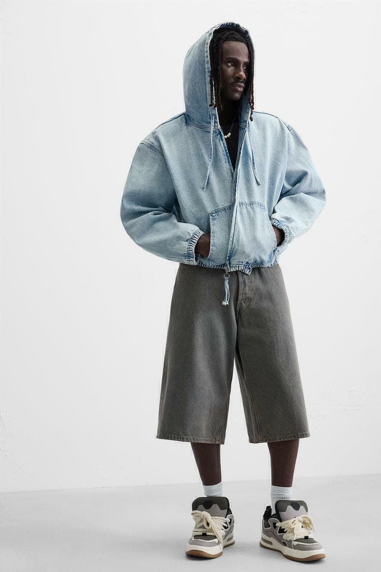 WASH JEAN HOODIE